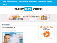 Tablet Screenshot of manygayvideo.com